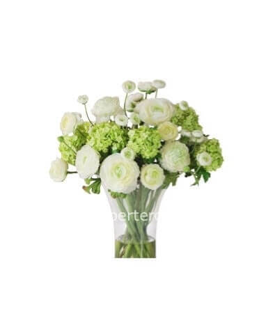 Bouquet di fiori bianco e tonalità chiare