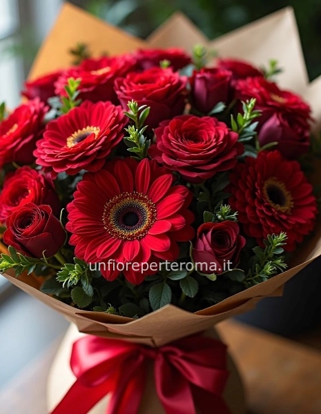 Bouquet romantico rosso